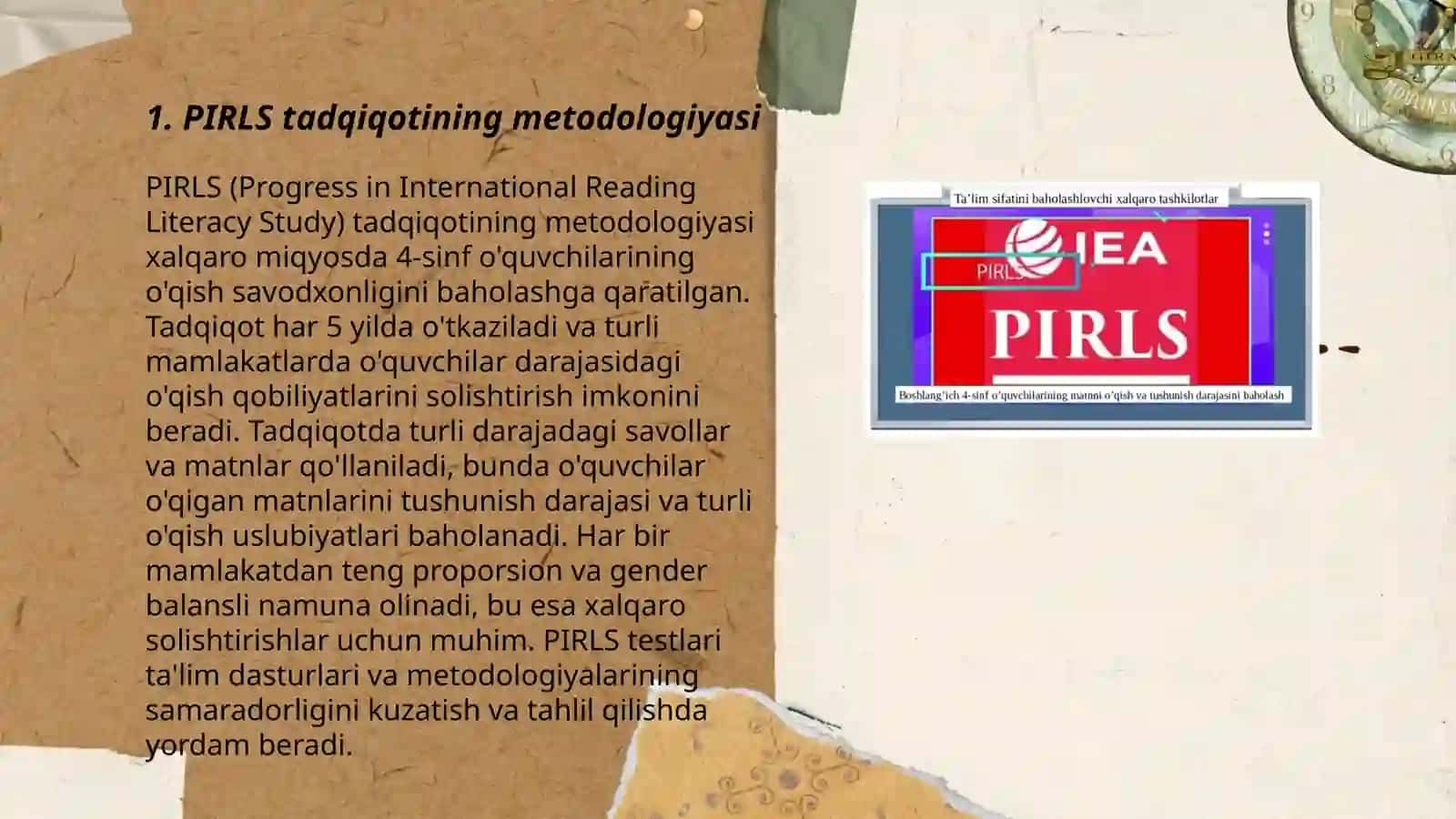 PIRLS va PISA tadqiqotlar haqida 3