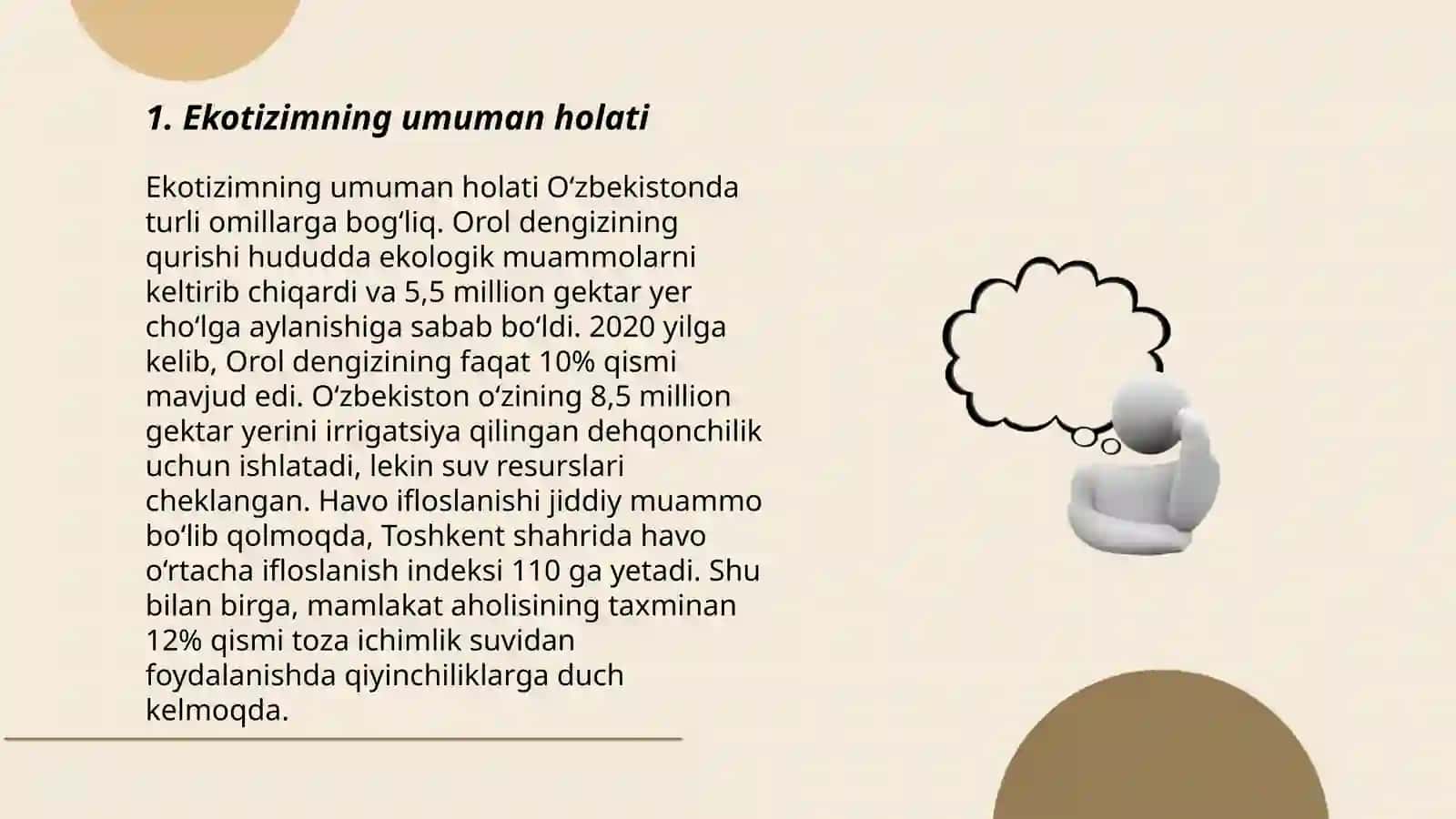 Ekotizim hizmatlarining holati 3