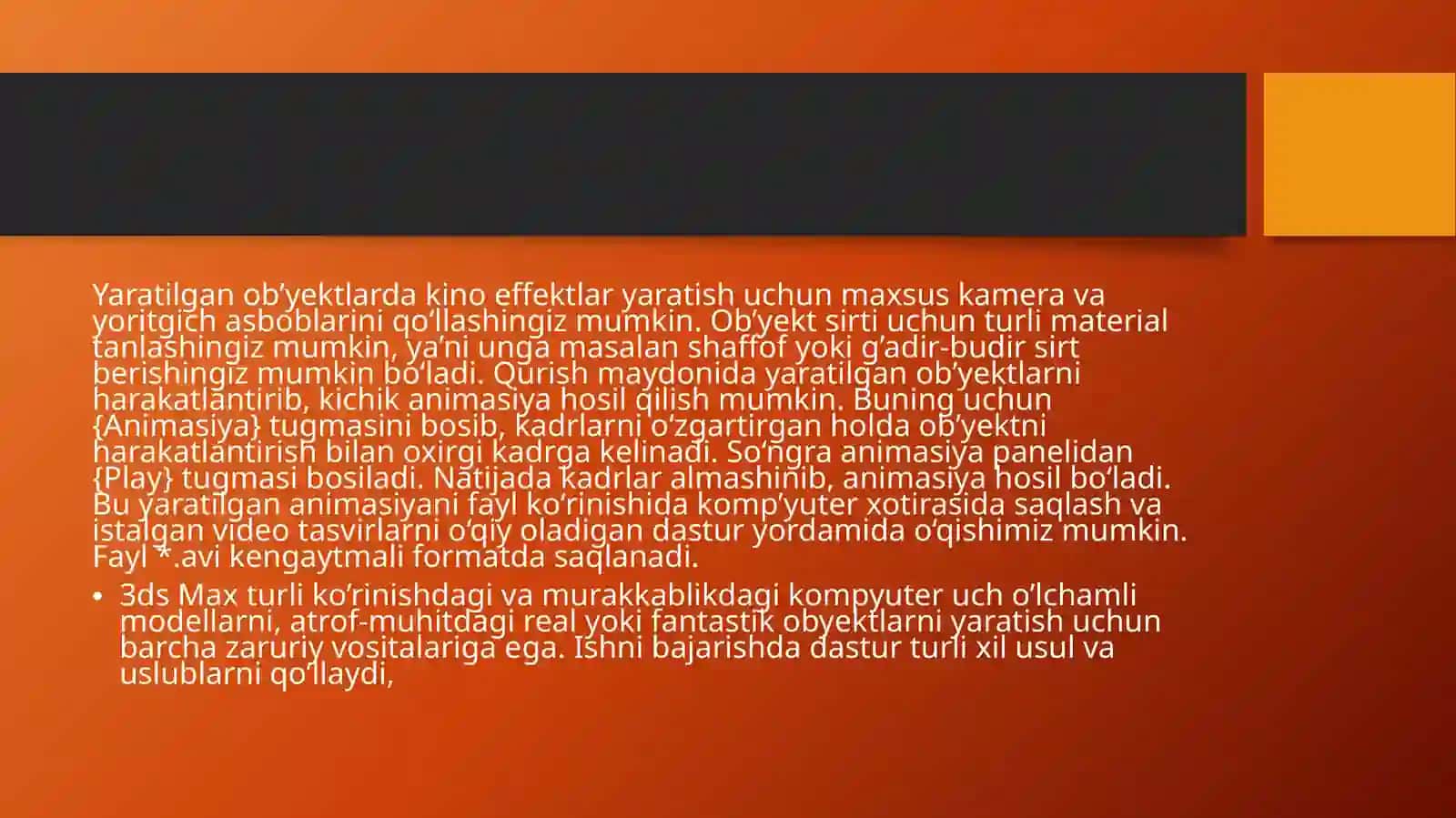 3D MODELLASHTIRISHNING TARIXIY TADQIQOTLARDA QO’LLANILISHI 3