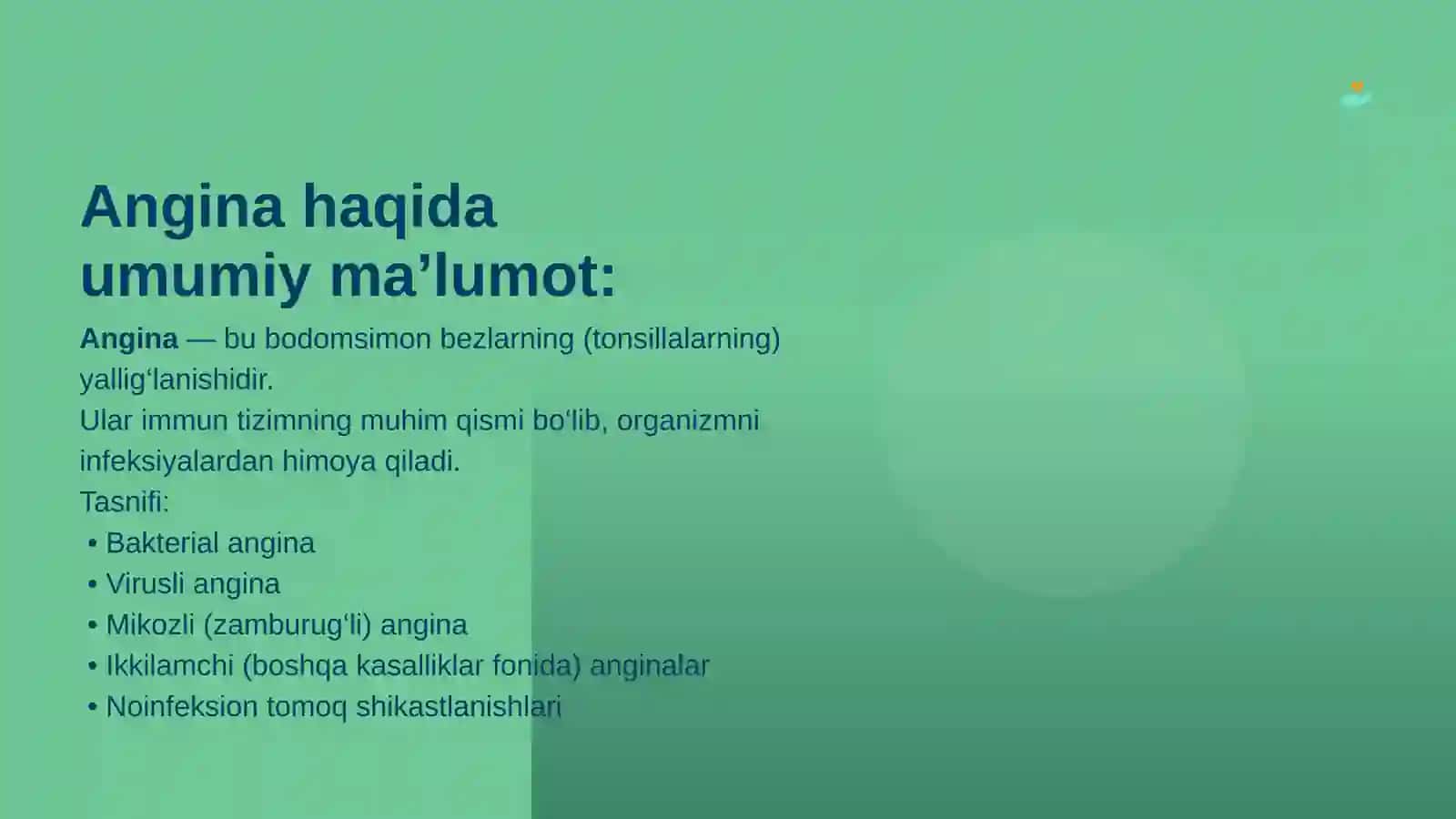 Har xil etiologiyali anginalar va infeksiyaga bog‘liq bo‘lmagan kasalliklar 3