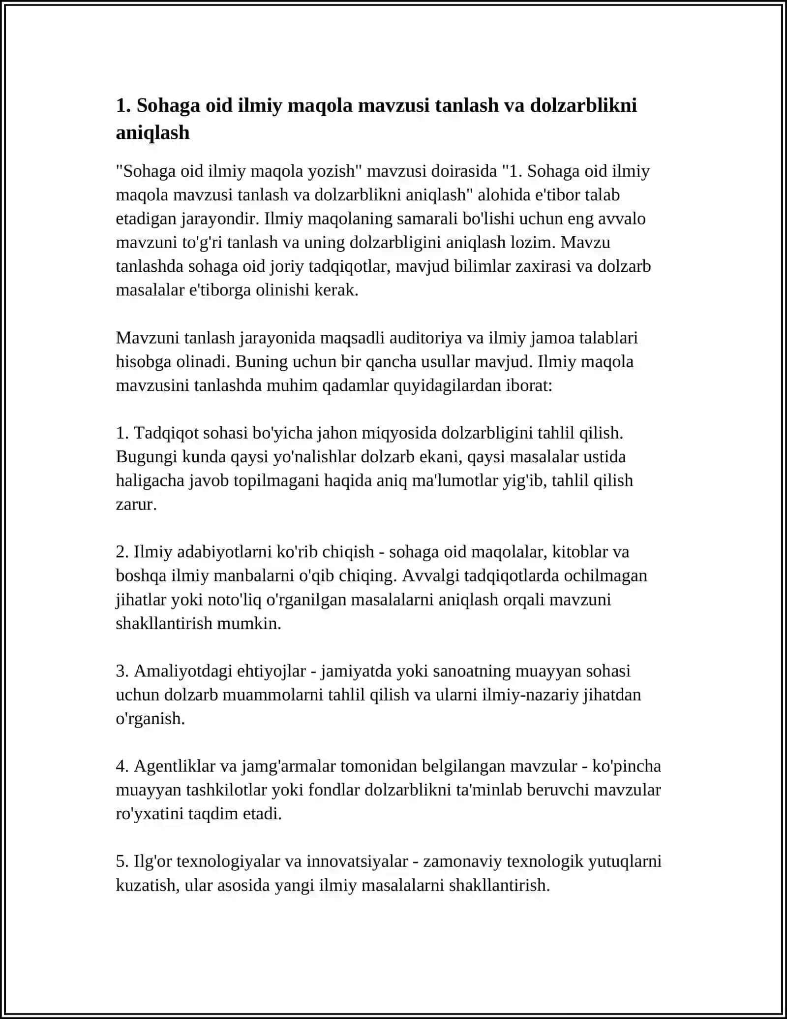 SOHAGA OID ILMIY MAQOLA YOZISH 3