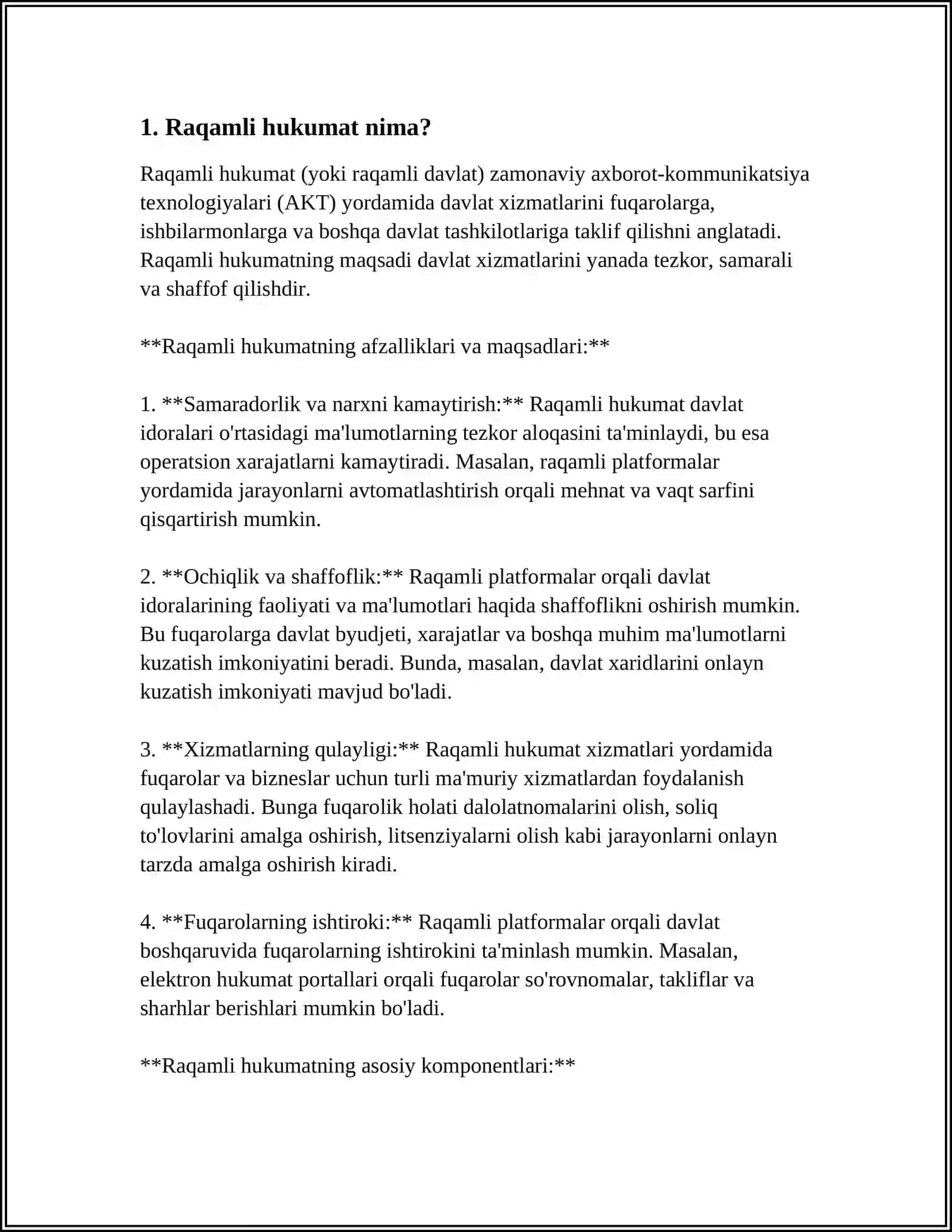 RAQAMLI VA ELEKTRON DAVLAT 3