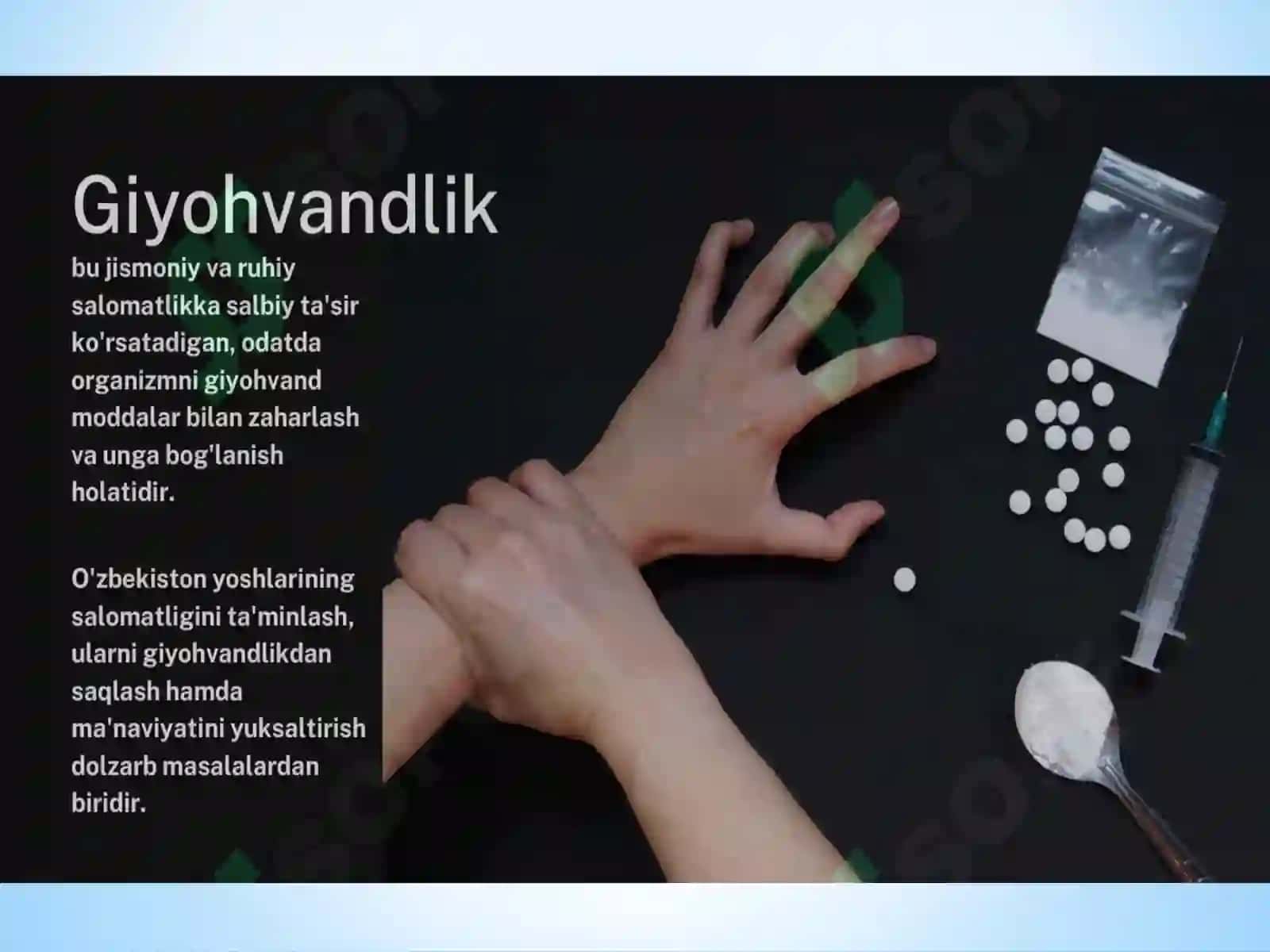 Giyohvandlik muammosi 3