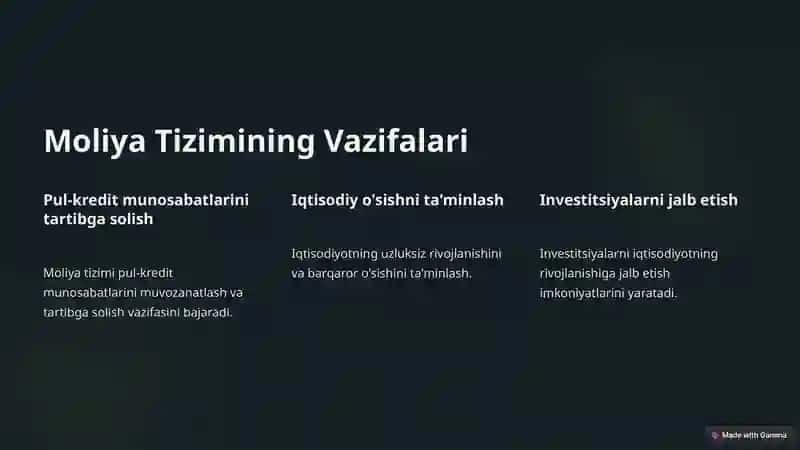 Moliya Tizimi 3