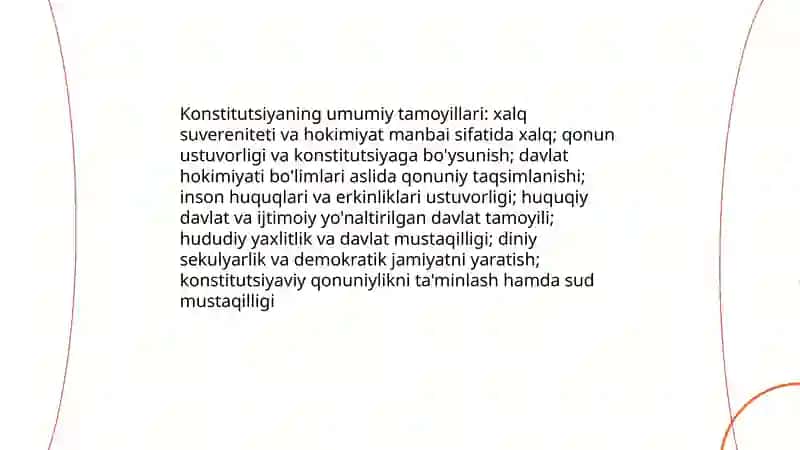 Oʻzbekiston respublikasi davlat konstitutsiyasi 3