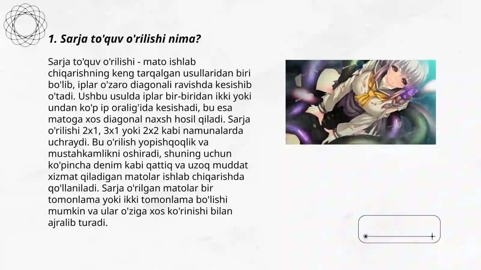 Sarja to'quv o'rilishi 3