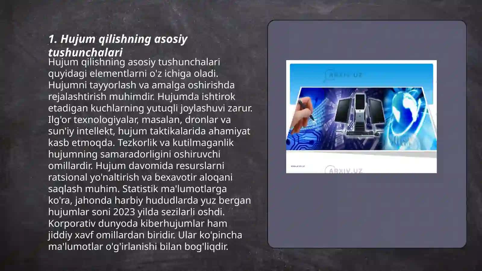 Hujim qilish texnikasini o’rgatish 3