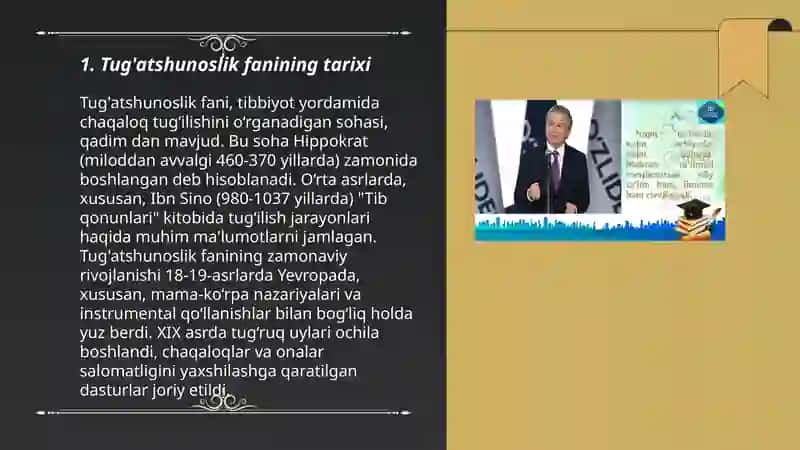 Tug'atshunoslik ilmi haqida 3