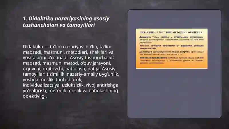 Didaktika - Ta'lim Nazariyasi 3