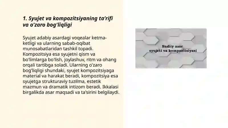 Adabiy asar syujeti va kompazitsiyasi 3