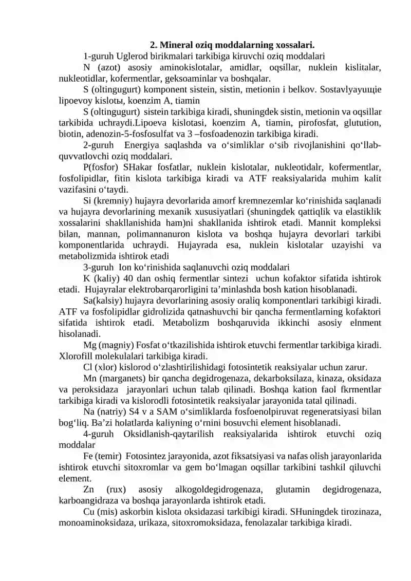 O‘SIMLIKLARNI TUPROQDAN OZIQLANISHI 3