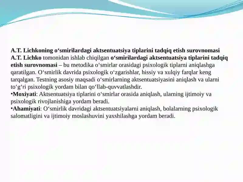 Shaxsdagi aktsentuatsiyalarni diagnostika 3
