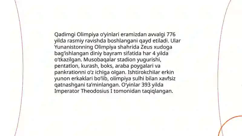 Qadimgi olimpiada oʻyinlari 3