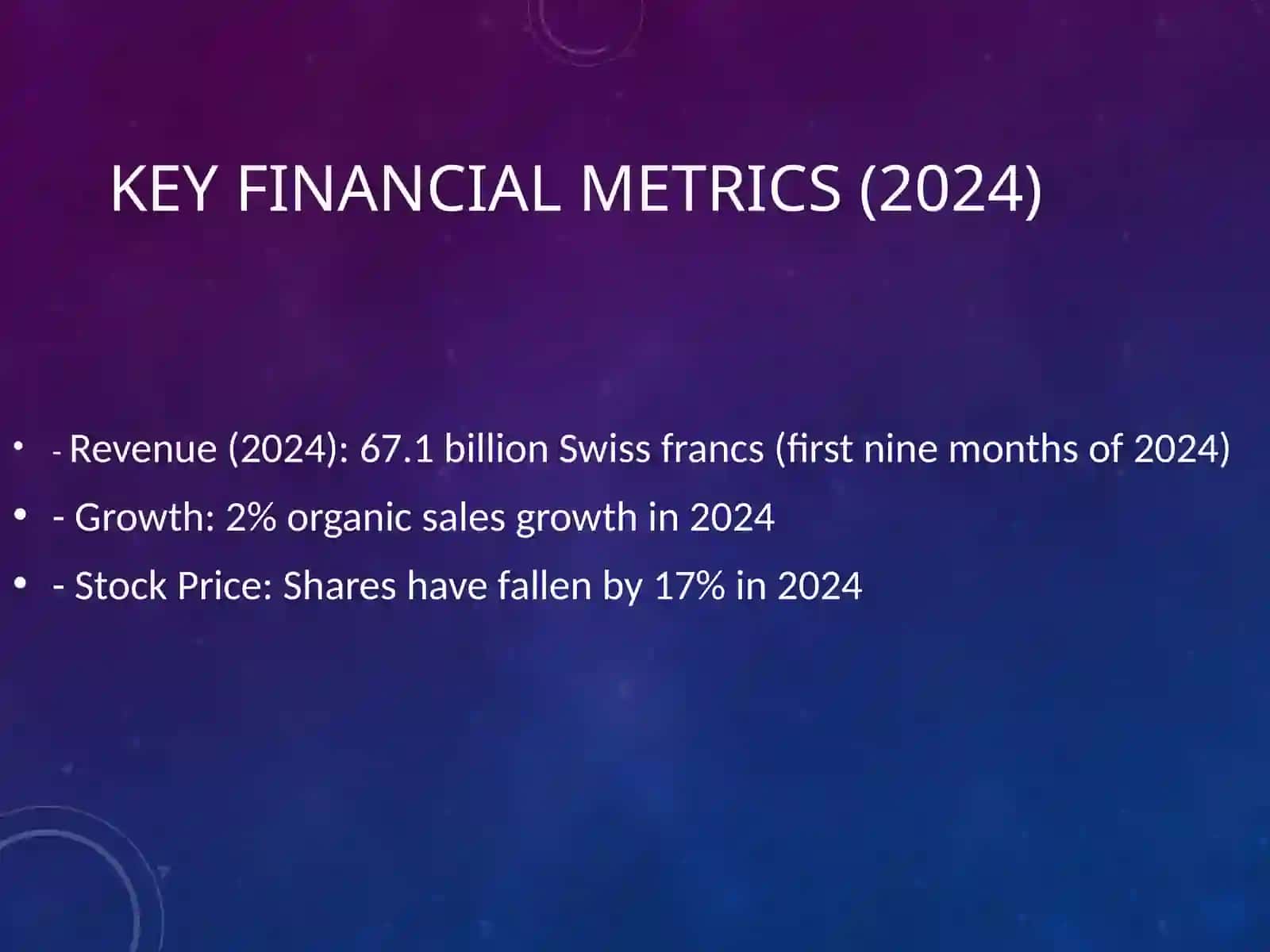 Financial Analysis of Nestlé 3