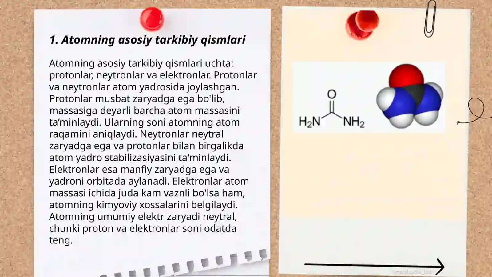 Atom tuzilishi. O‘zbekistonda kimyo sanoati markazlari 3