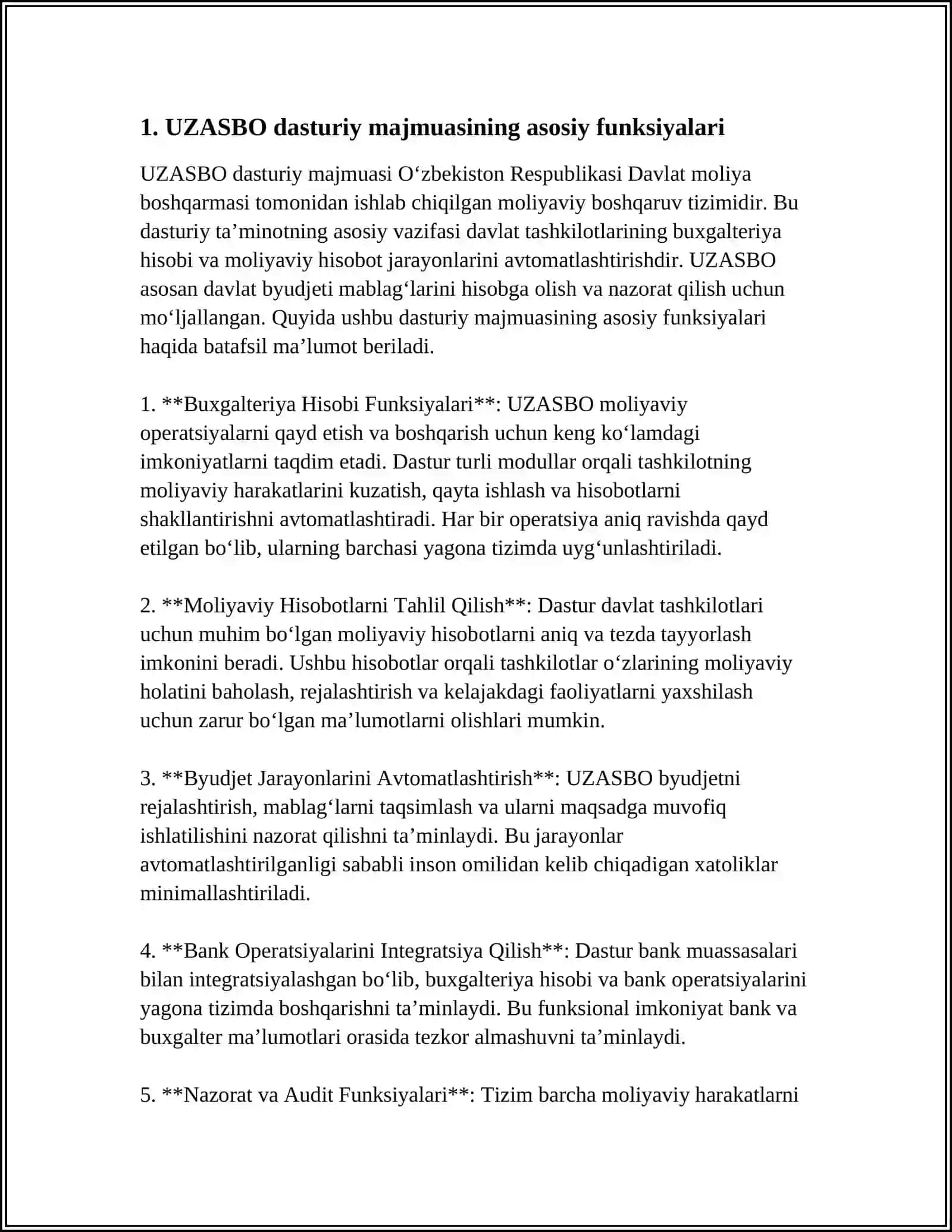 UZASBO DASTURIY MAJMUASI HAQIDA 3