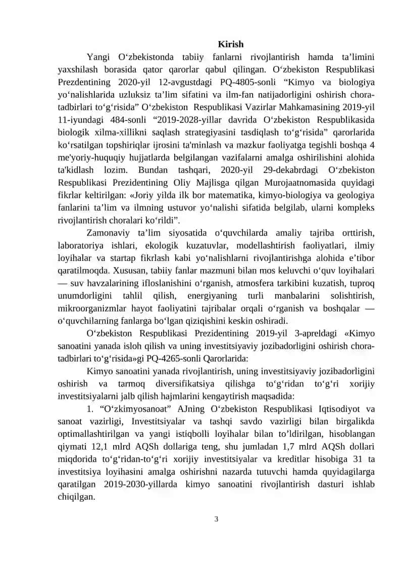 “Kimyo sanoati chiqindilarini qayta ishlash” 3
