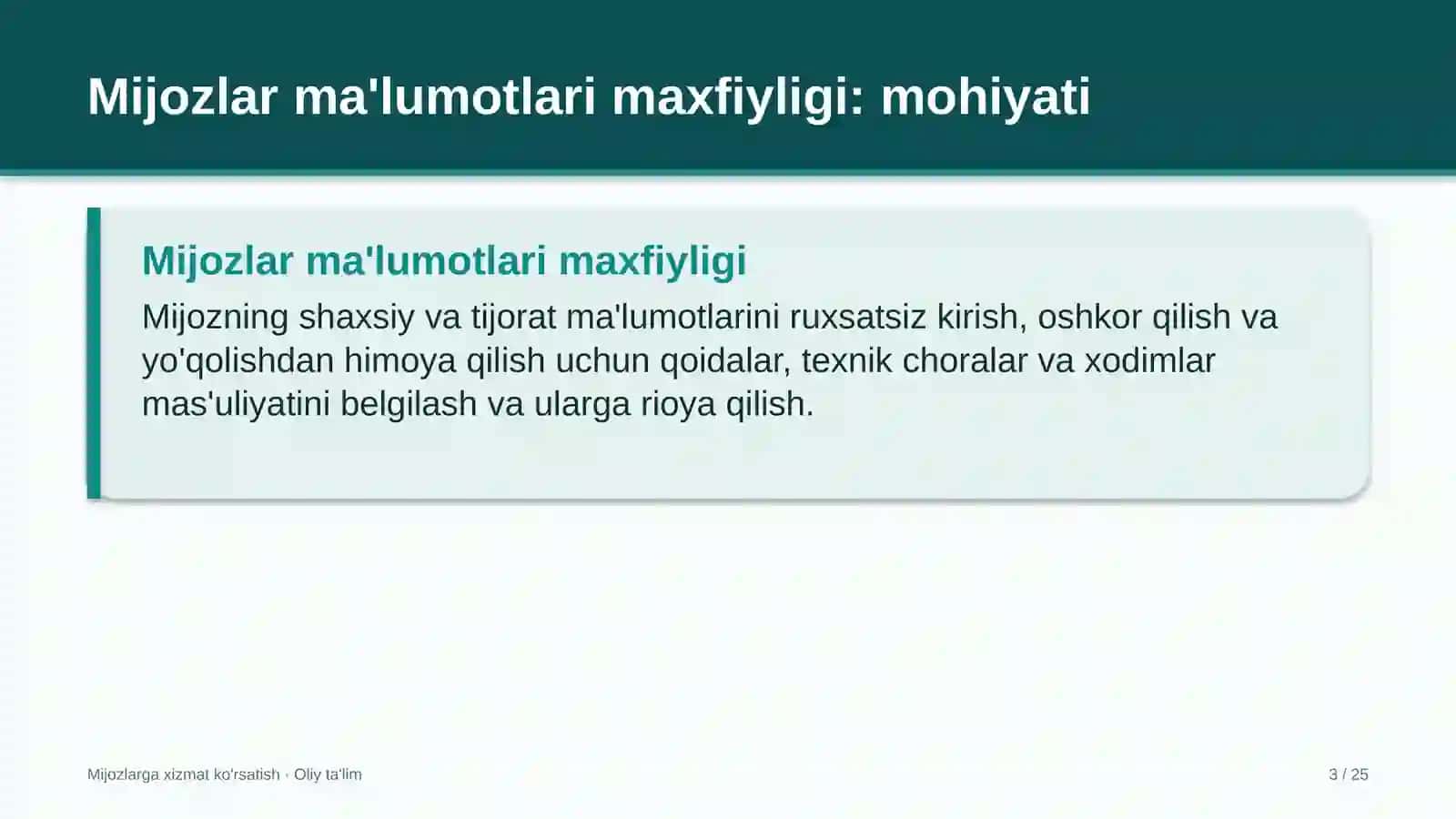 agroklasterlarda mijozlar ma'lumotlari maxfiyligini ta'minlash 9555 3