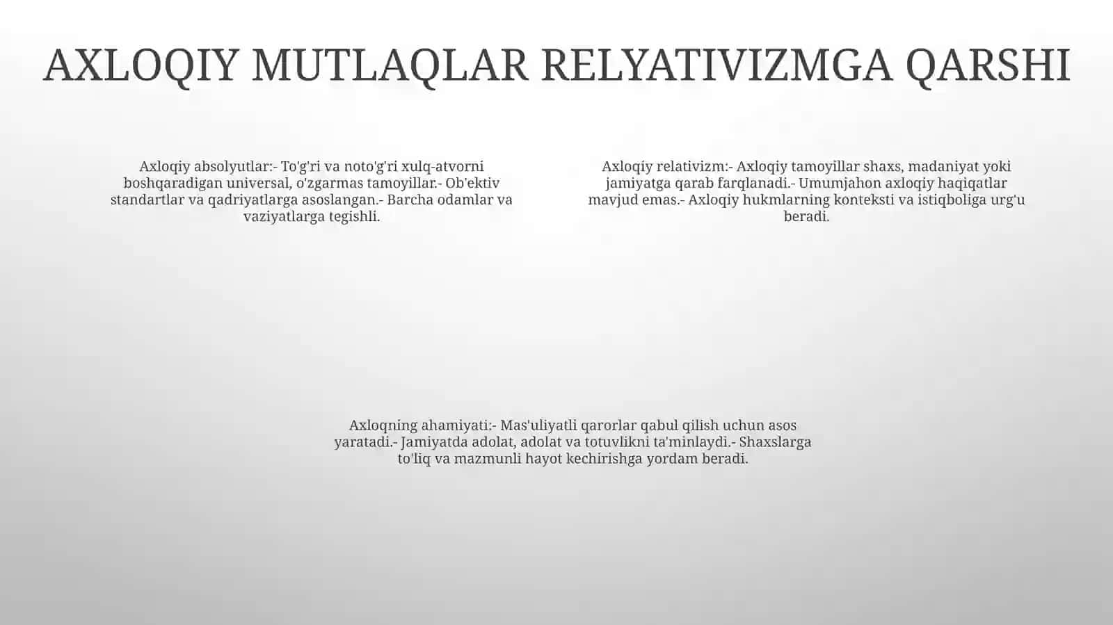 Etikaning Mohiyati Va Ahamiyati 3