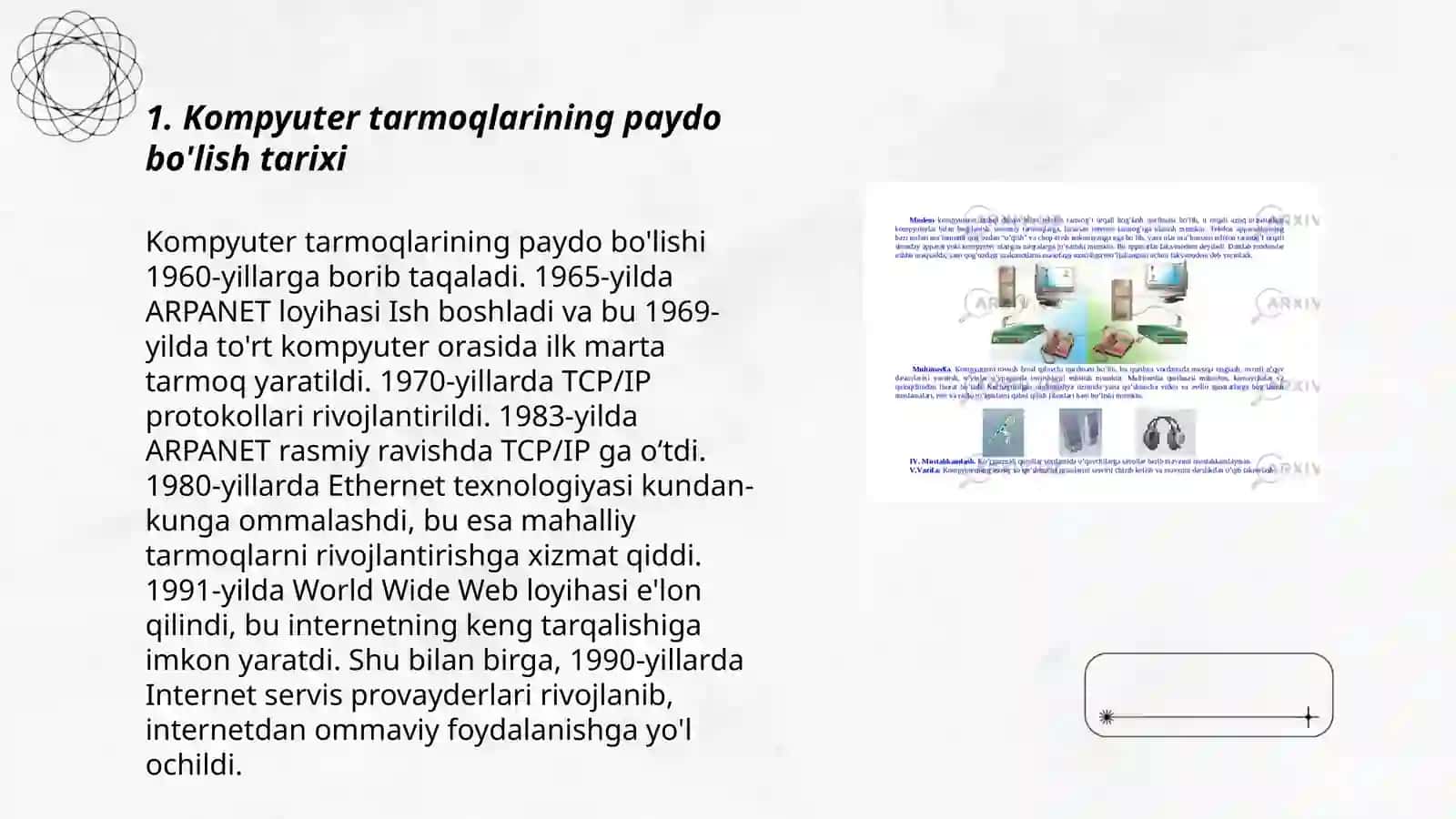 Kompyuter tarmoqlarini rivojlanish evolutsiyasi 3
