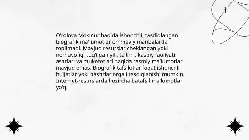 Oʼrolova Moxinur 3