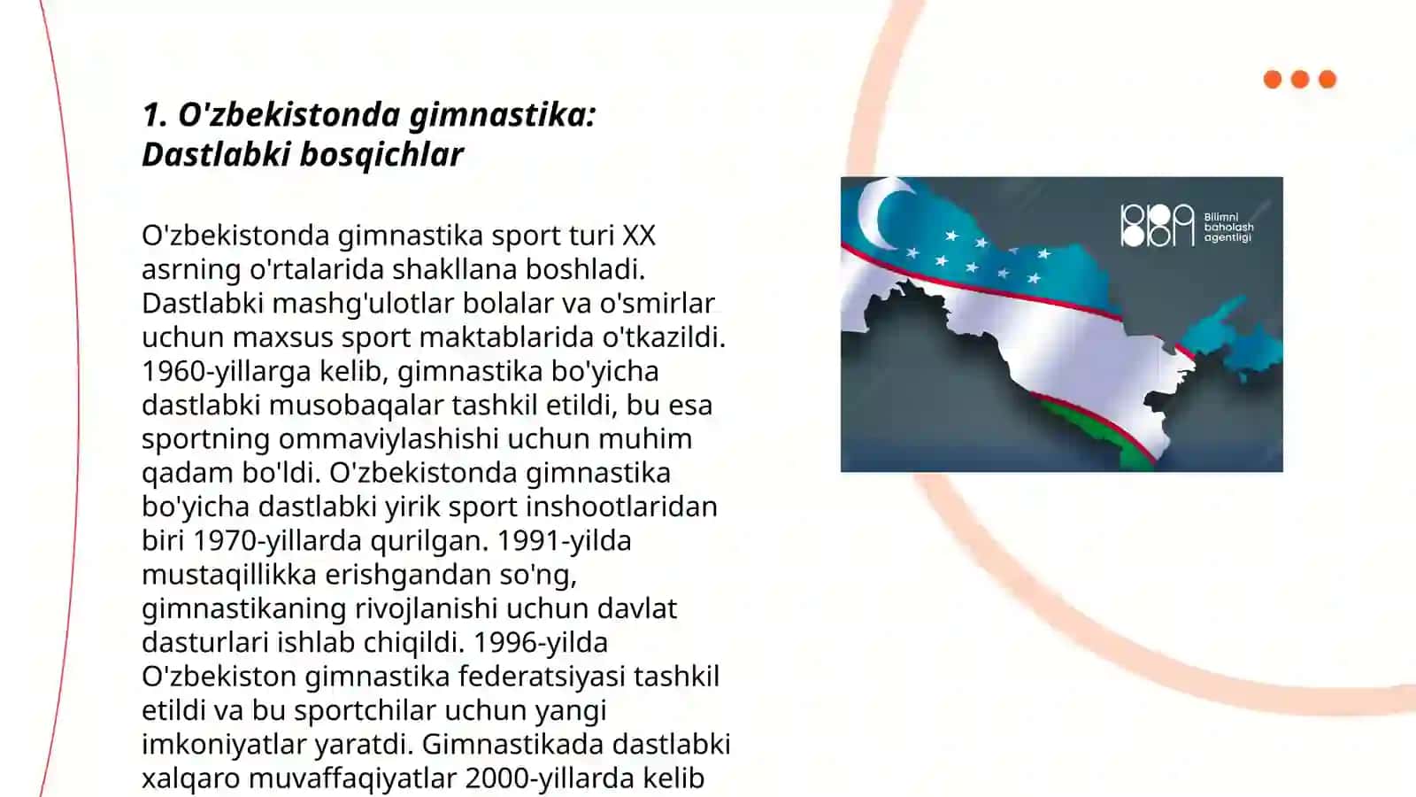O'zbekistonda gimnastikaning rivojlanish tarixi:kelib chiqishi 3
