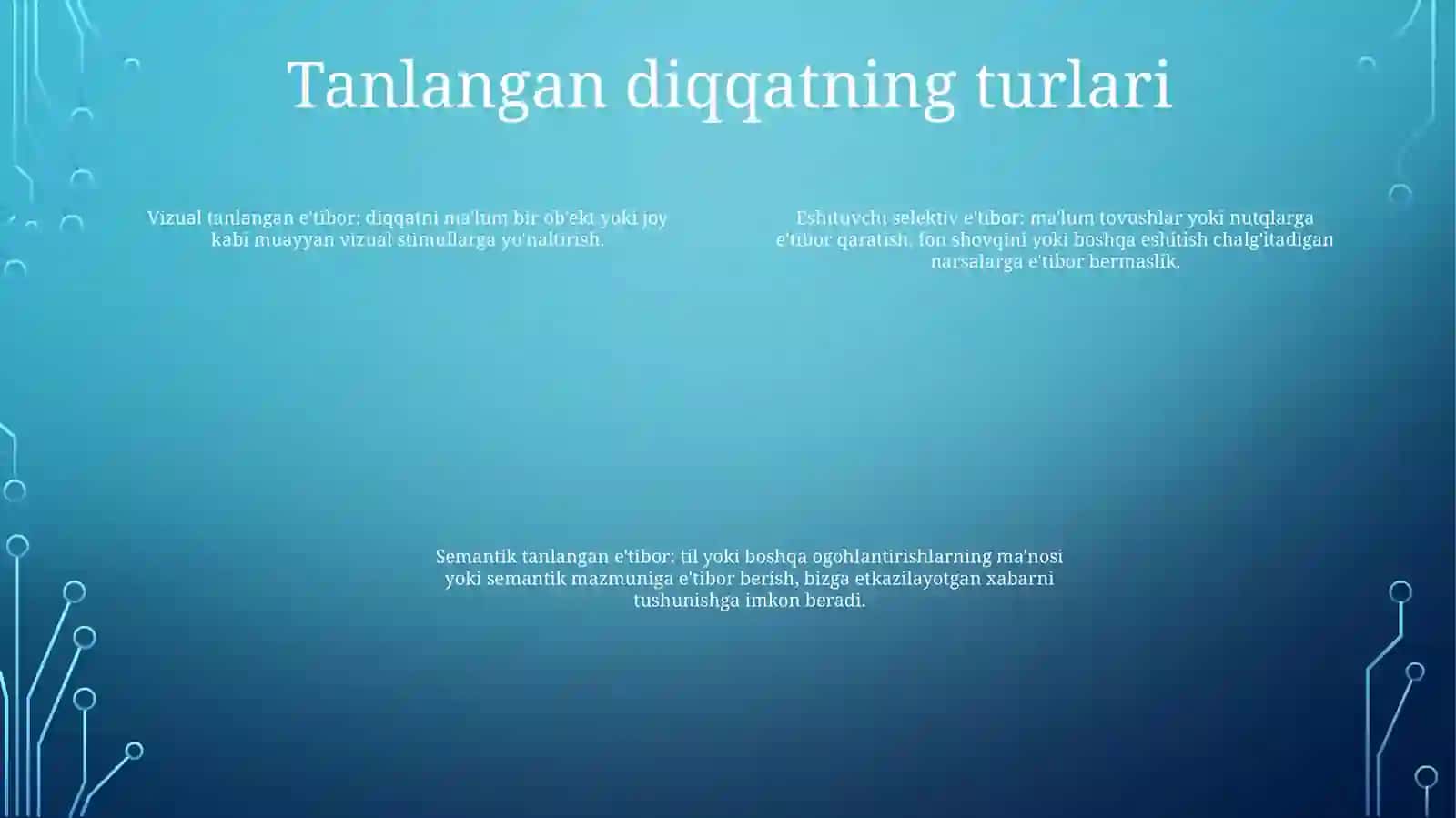 Diqqat Va Uning Turlari 3