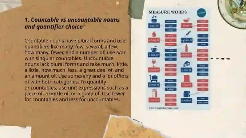 Measure words and quantifiers 3