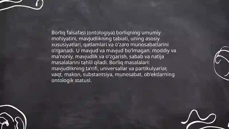 Borliq falsafasi 3