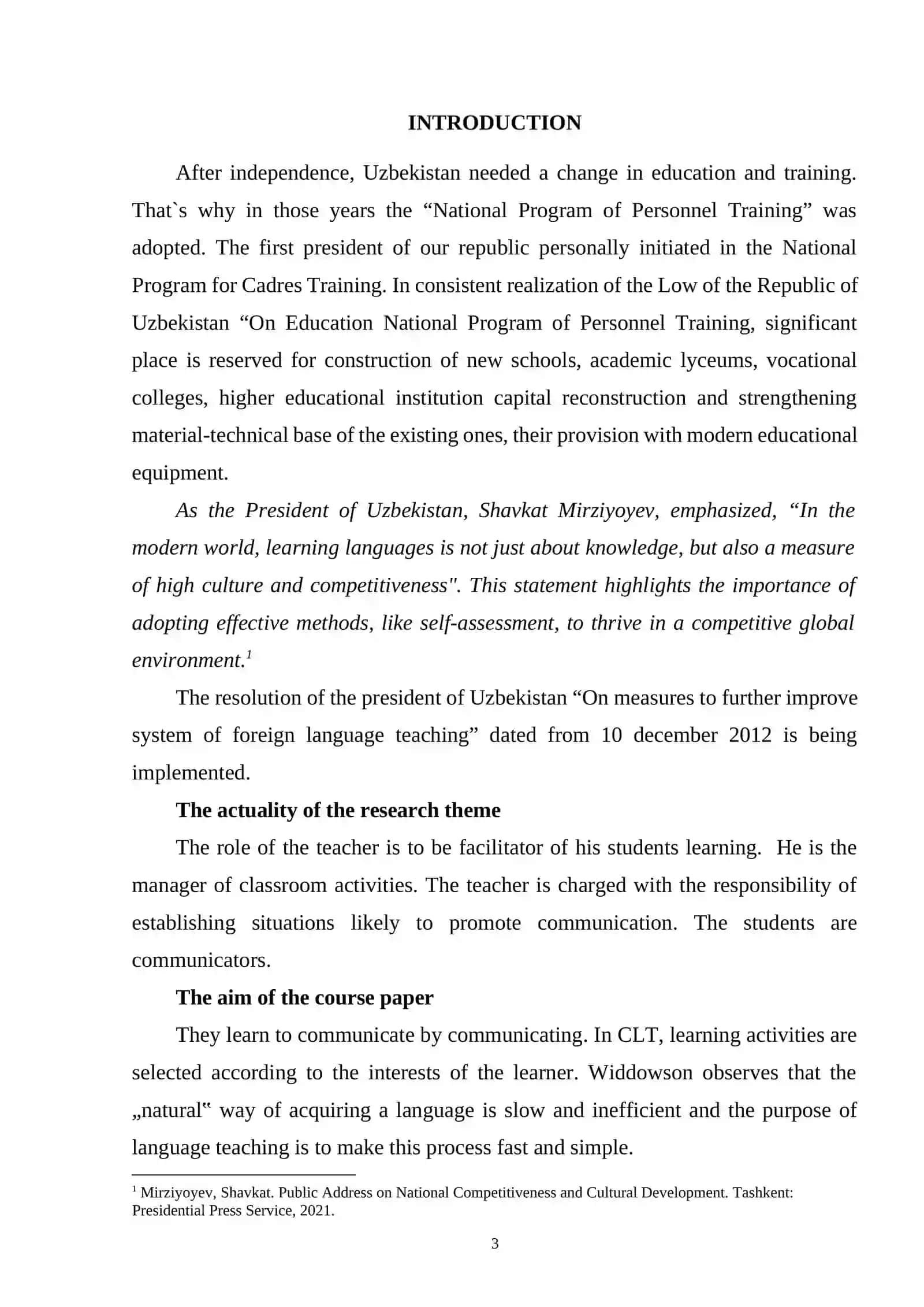 FORMATION OF STUDENTS’ COMMUNICATIVE COMPETENCE IN THE PROCESS OF TEACHING A PROFESSIONAL FOREIGN LANGUAGE 3