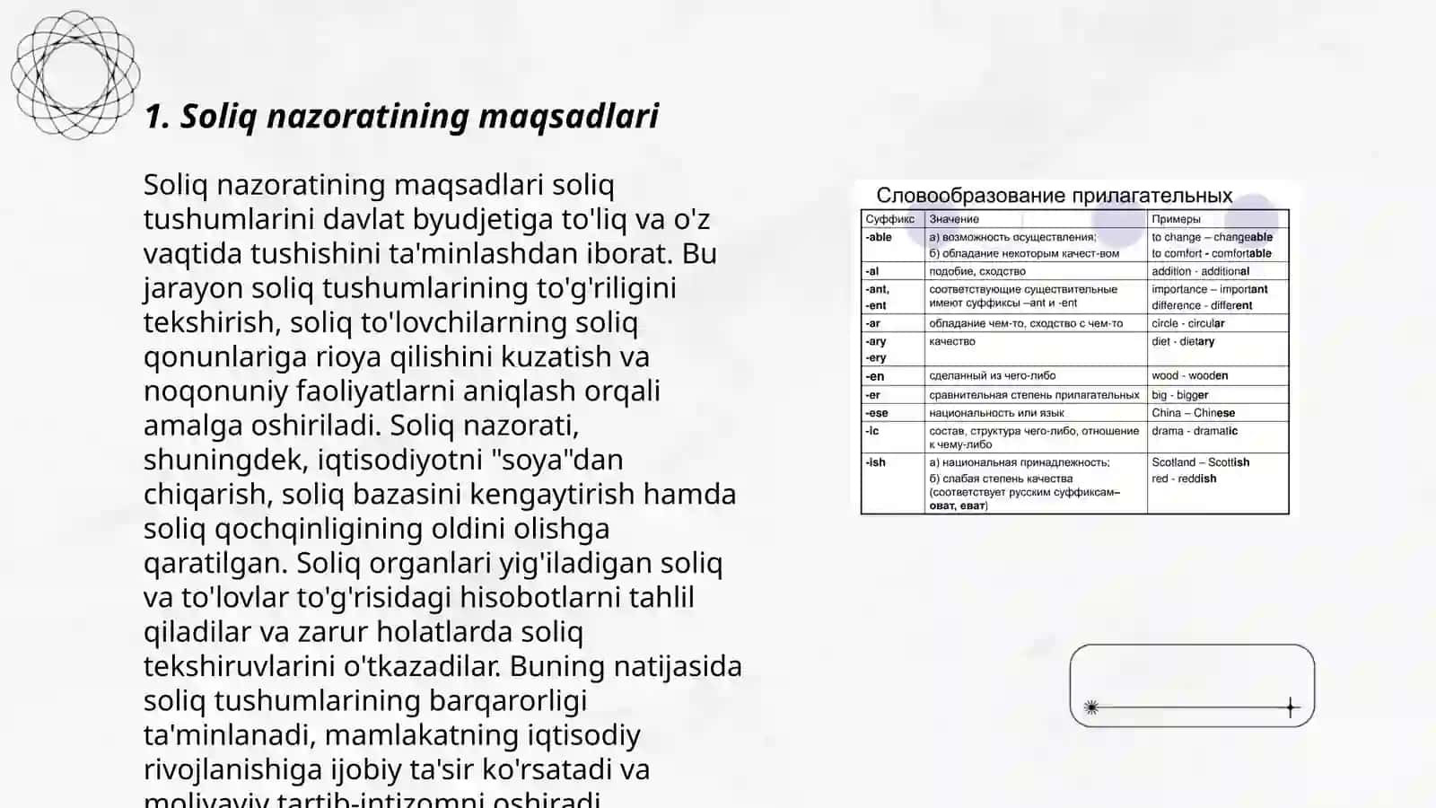 Soliq nazoratining shakllari va usullari 3