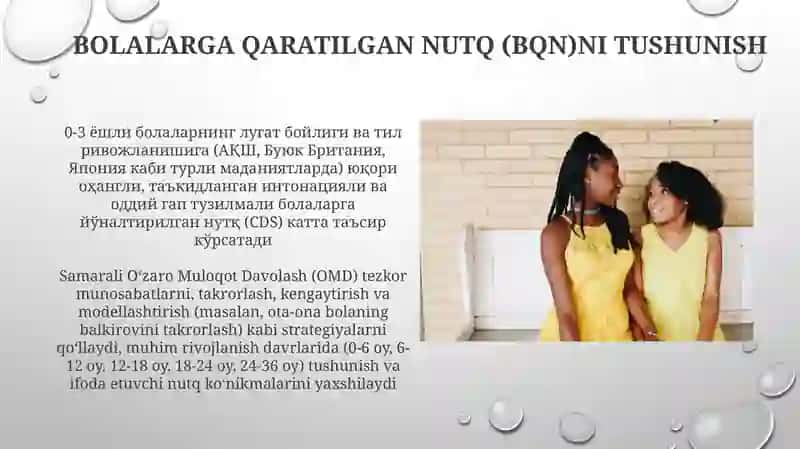 Bolalarga qaratilgan nutq (BQN)ni tushunish 3