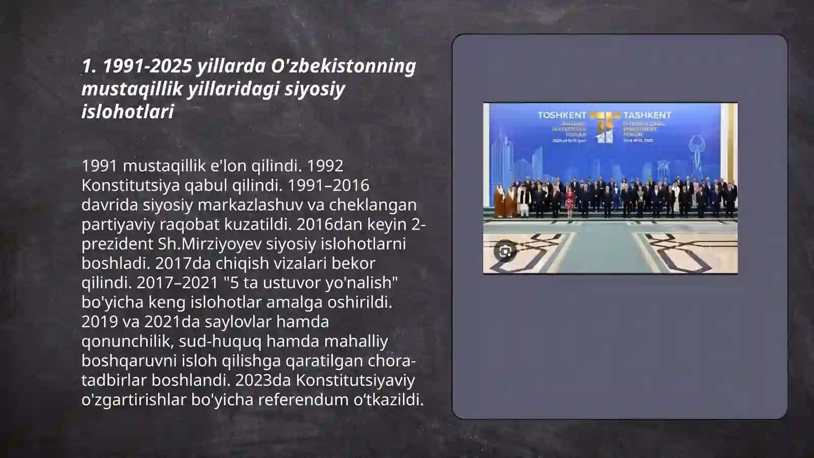 1991-2025 yil O'zbekiston va jahon taraqqiyoti 3