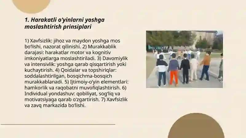 Turli yoshdagi oʻquvchilar bilan harakatli oʻyinlarni oʻtkazish 3