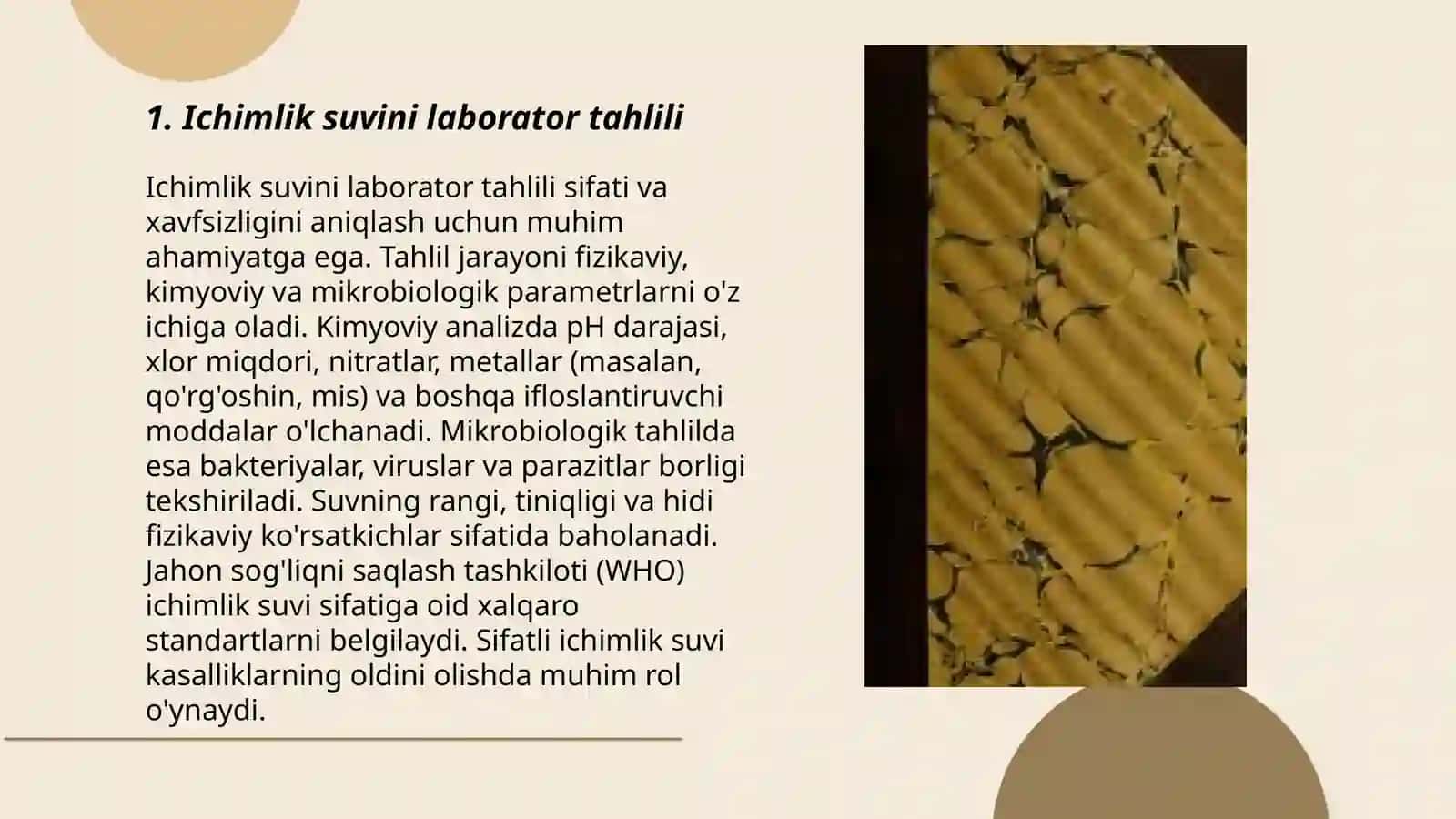 Ichimlik suvining tahlili 3