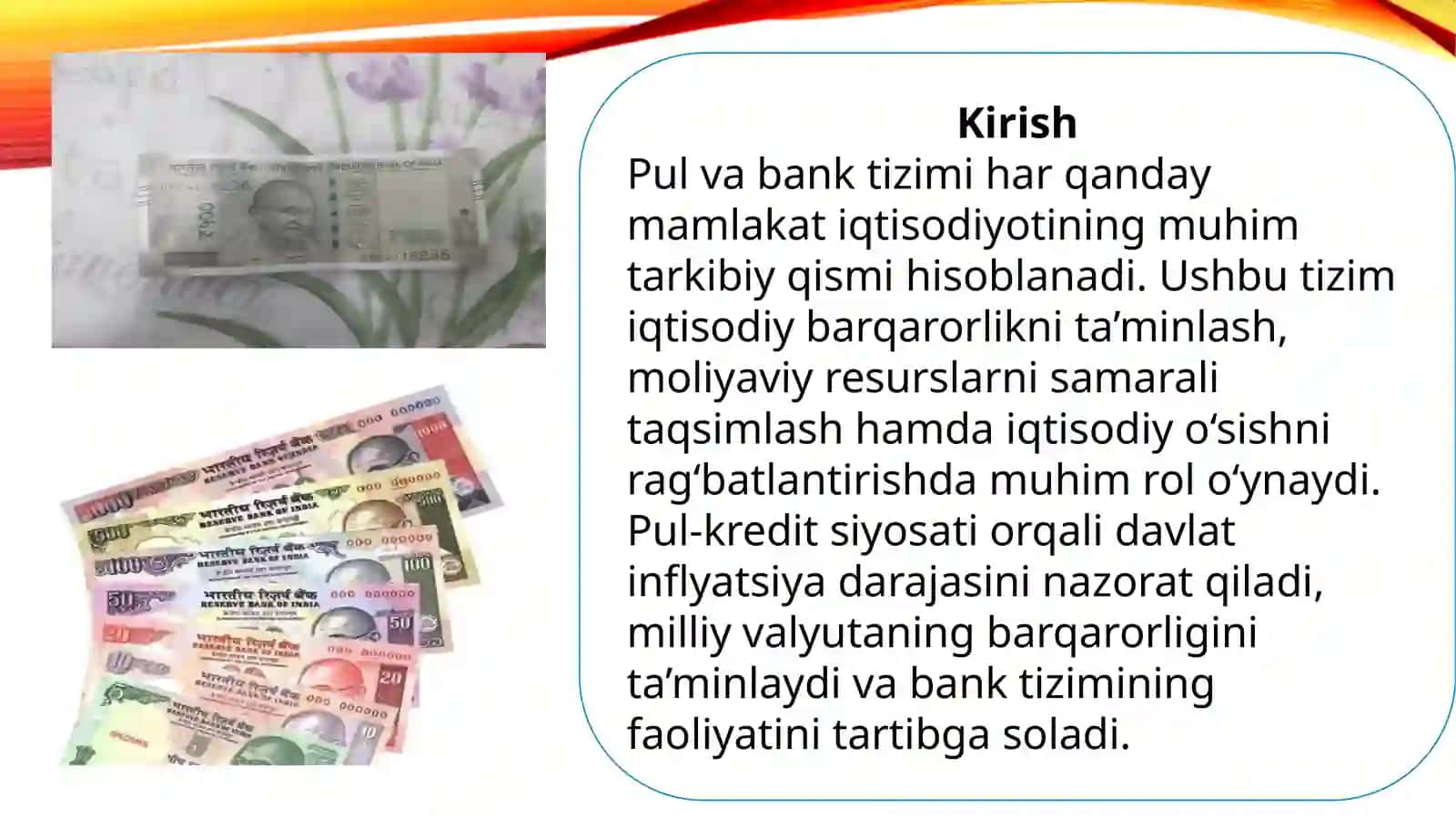Hindistonning pul va bank siyosati 3