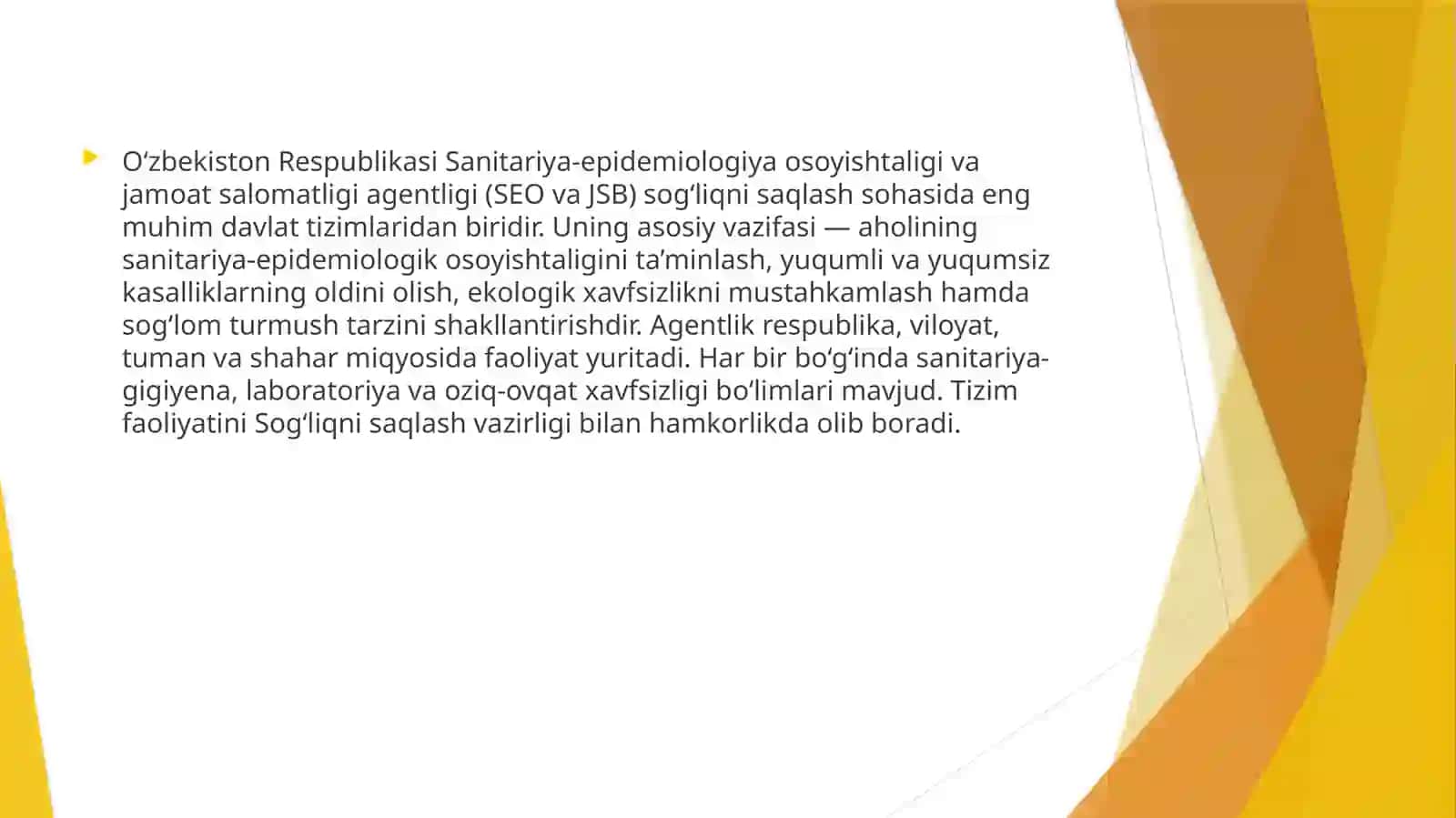 SEOvaJSB sanitariya-gigiyena bo‘limining vazifalari 3