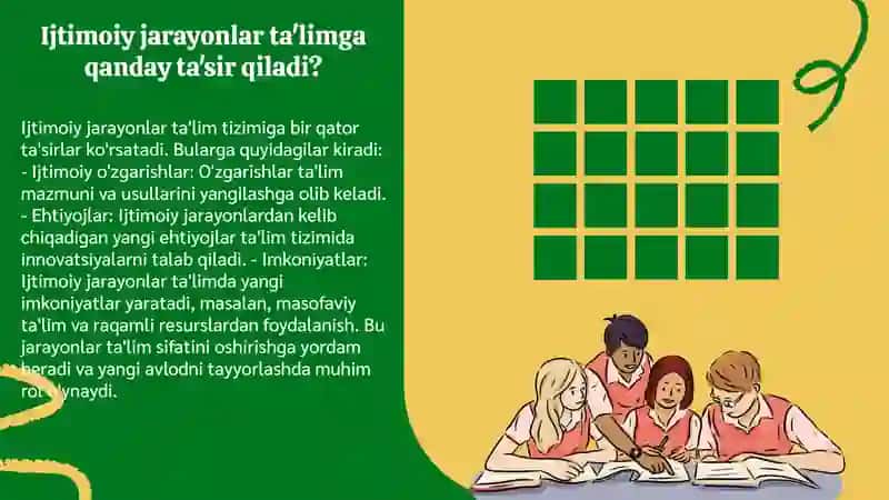 Ijtimoiy jarayonlar va ta'lim 3
