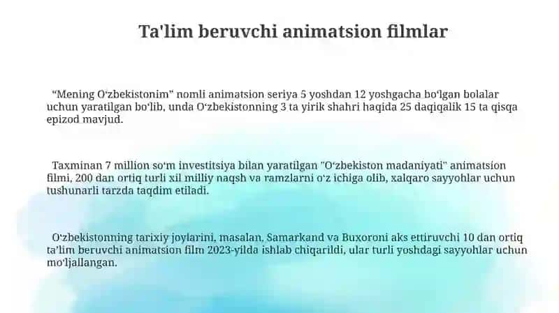 Mening O‘zbekistonim 3