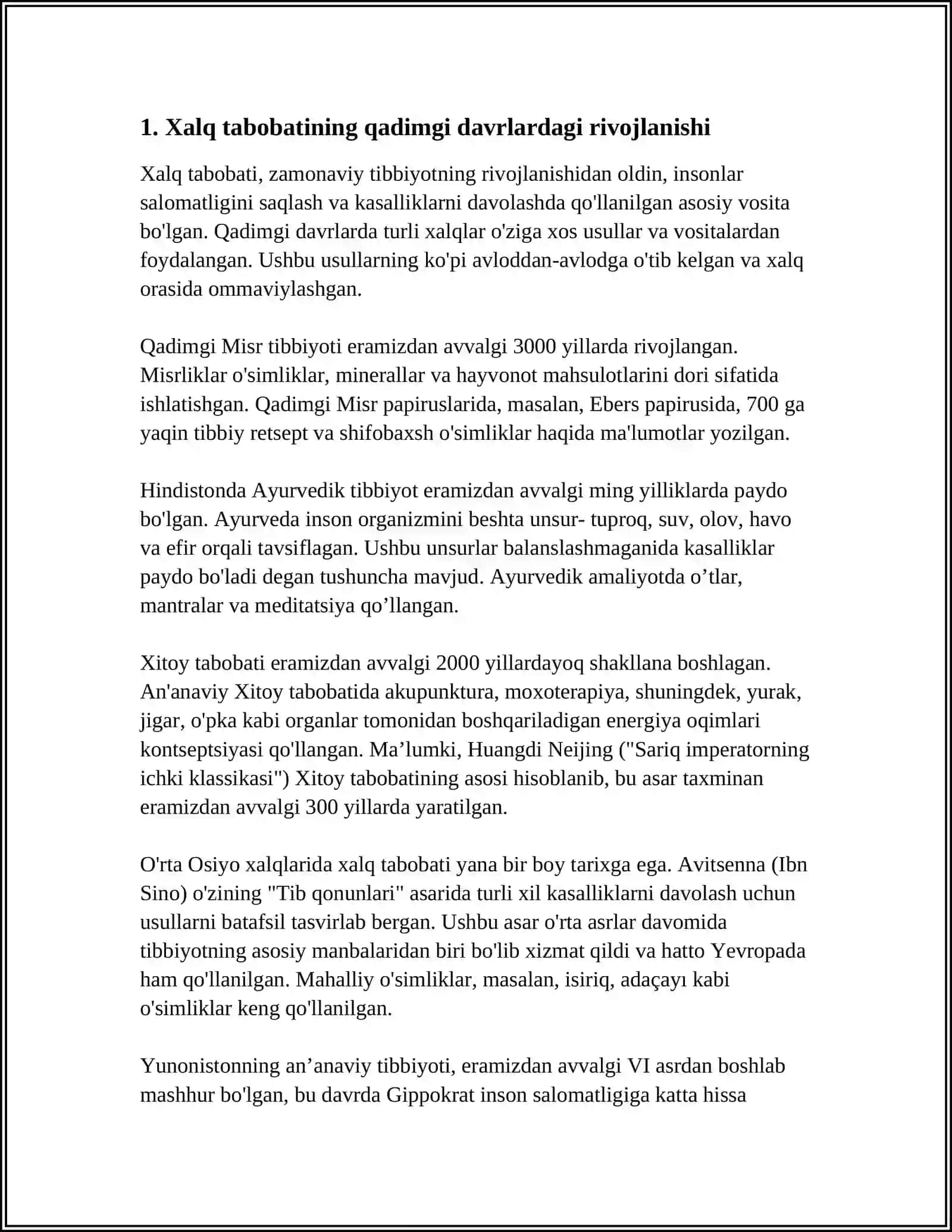 XALQ TABOBATI KELIB CHIQISHI VA RIVOJLANISH TARIXI 3