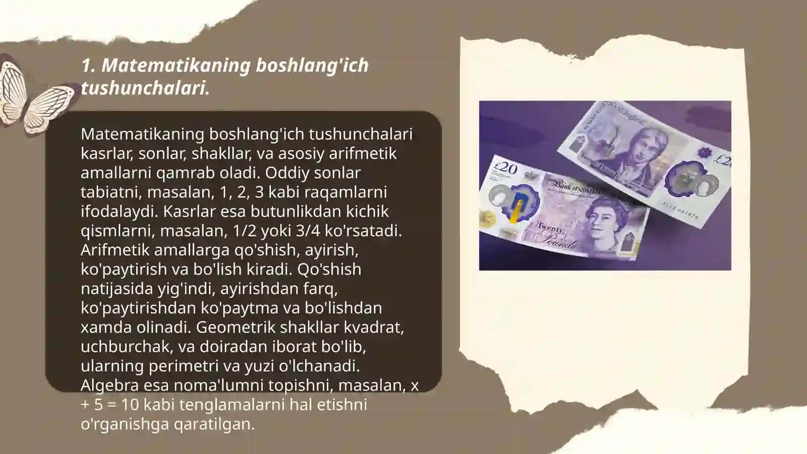 Matematikaning boshlang'ich tushunchalari 3