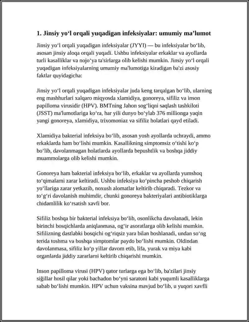 Jinsiy kasalliklar 3