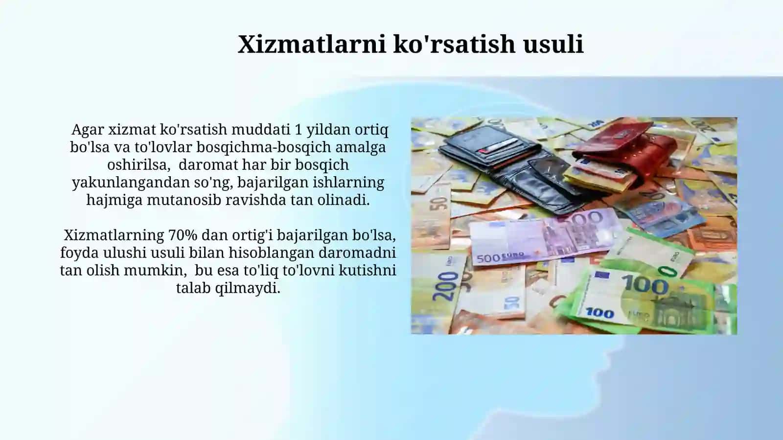 Daromadlar va xarajatlarni tan olish 3