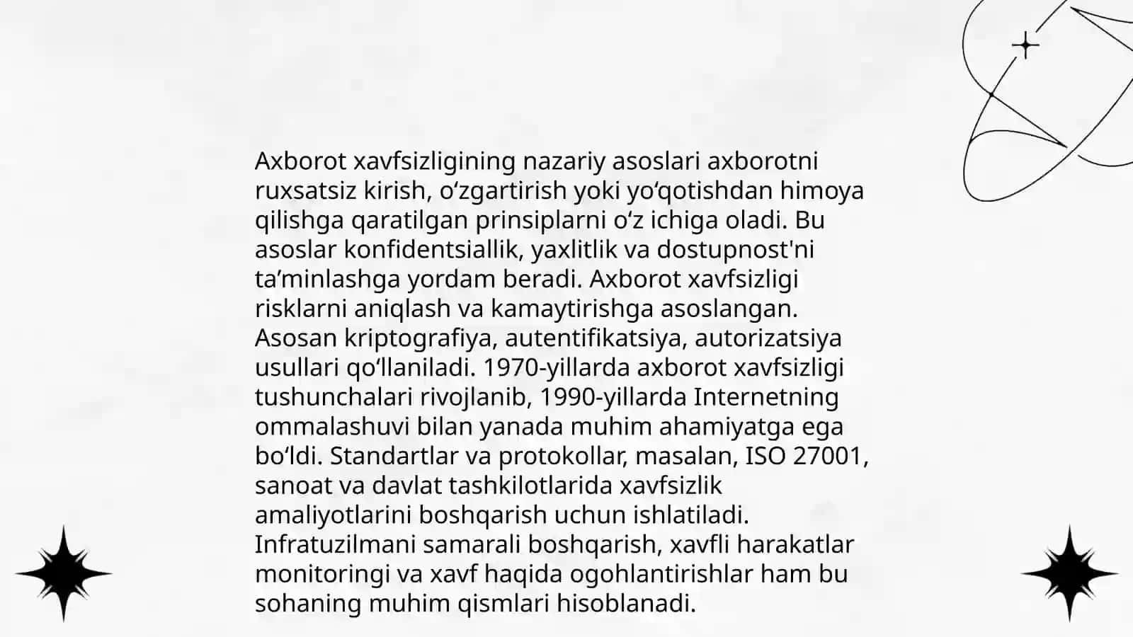 Axborot xavfsizligini taʼminlashning gʻoyaviy-nazariy asoslari 3