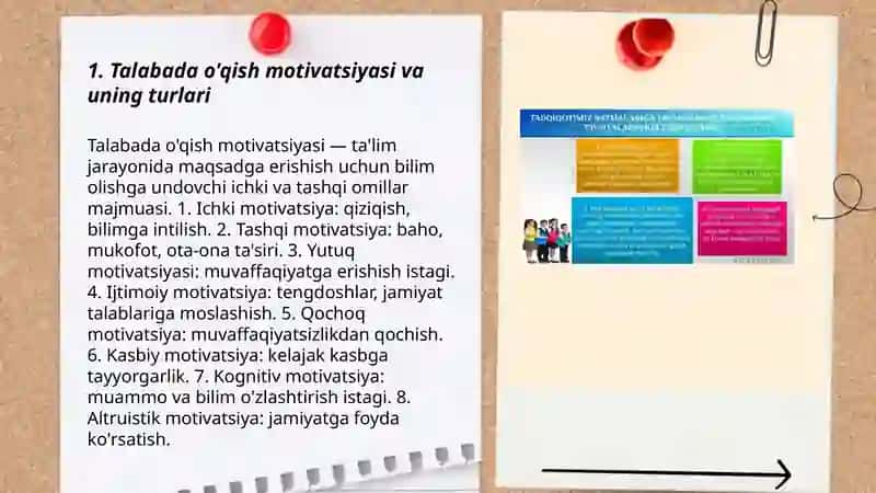 Talabada o'qish motivatsiyasi va uning turlari 3
