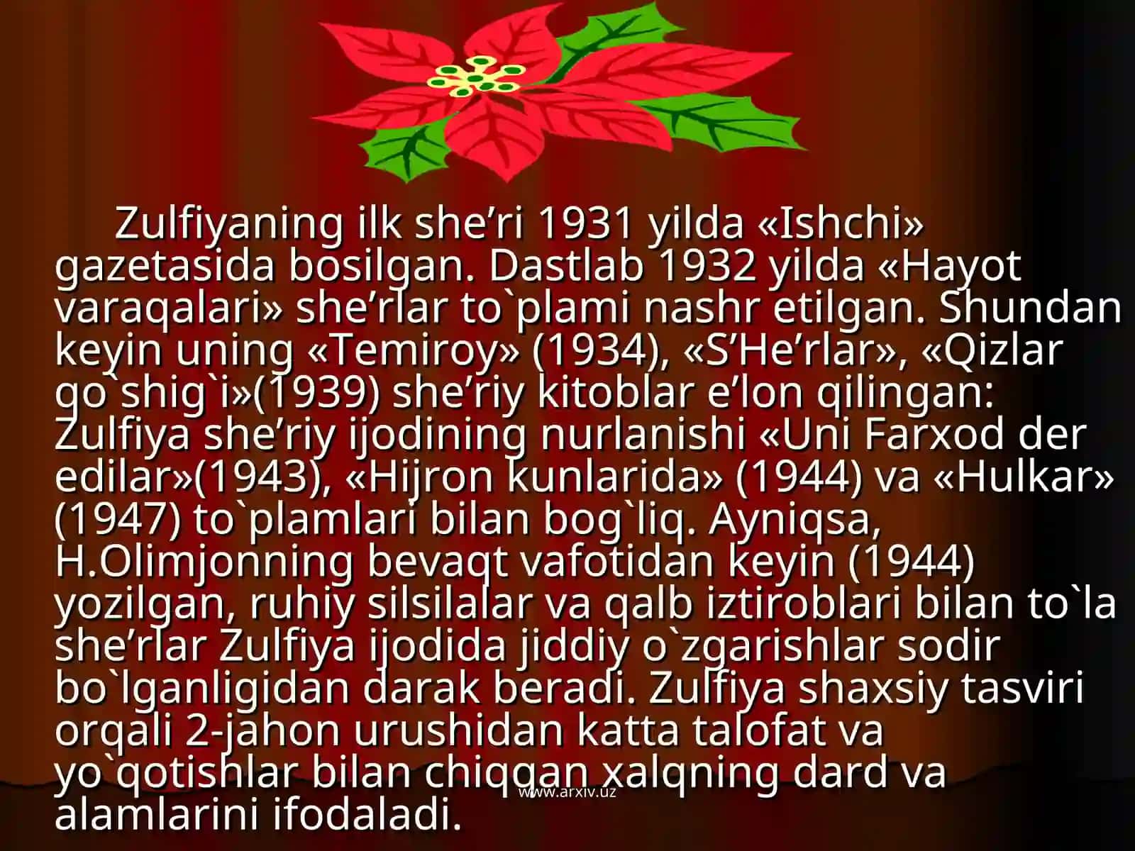 Zulfiyahayoti va ijodi 3