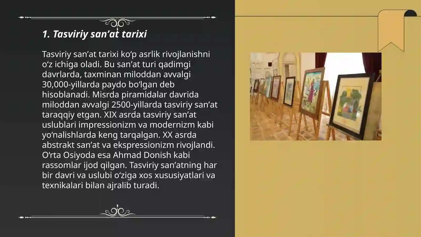 Tasviriy sanʼat: kecha,bugun 3