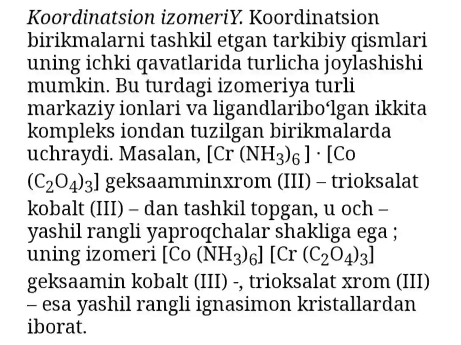 Markaziy ionning ligan tayini va elektrostatik tashkil 3