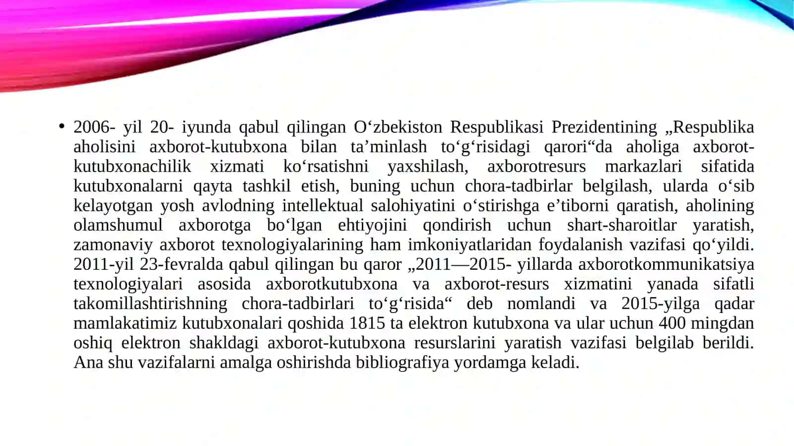 O’zbekistontarixiFANI DOIRASIDA MEDIAENSIKLOPEDIYA 3