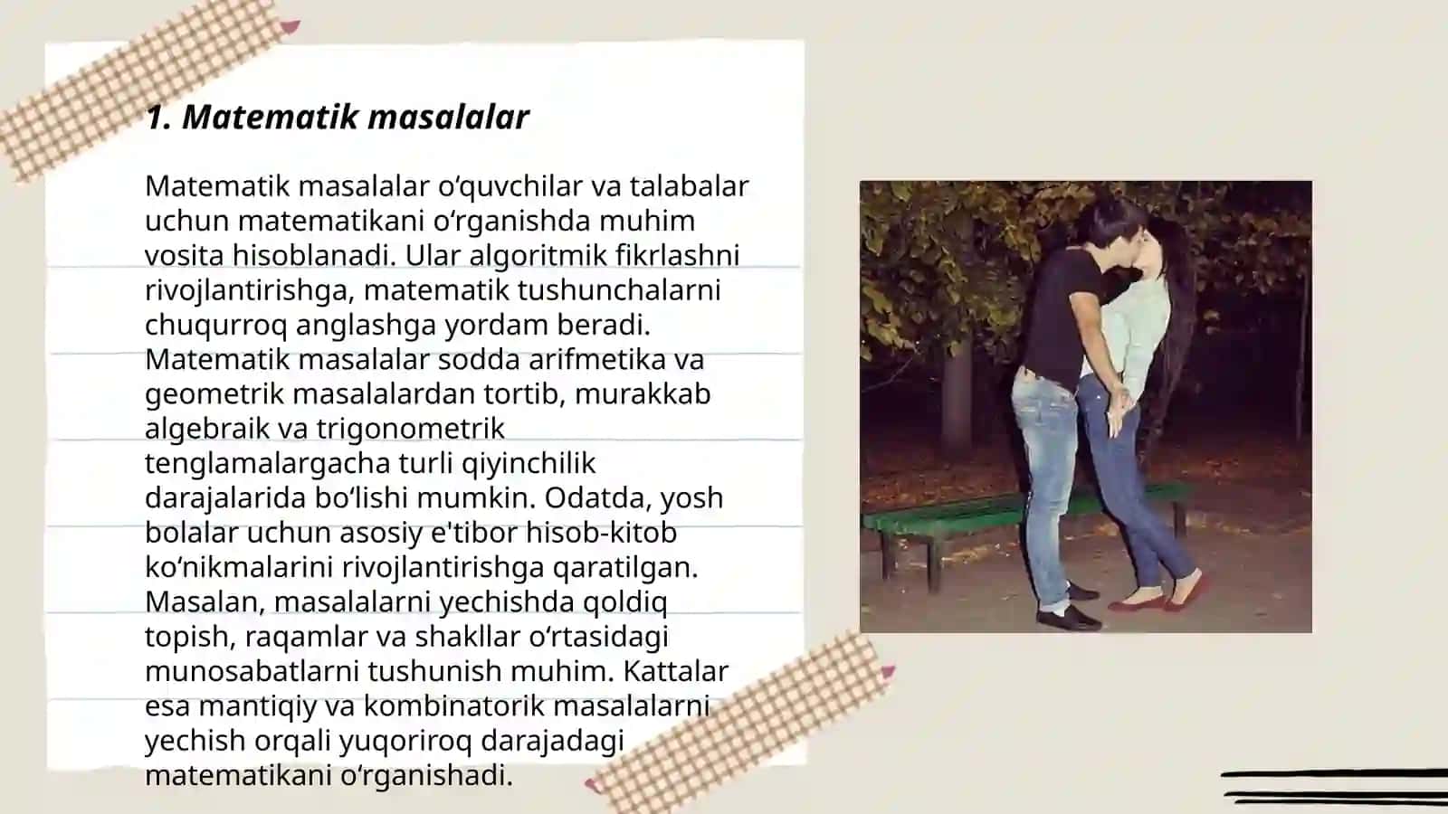Matematik masalalar 3
